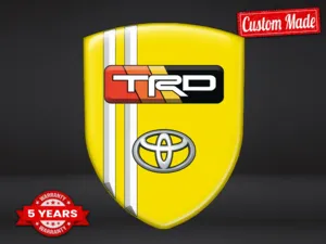 Toyota Décalcos Bombés Édition Luxe Étiquettes Auto Perso